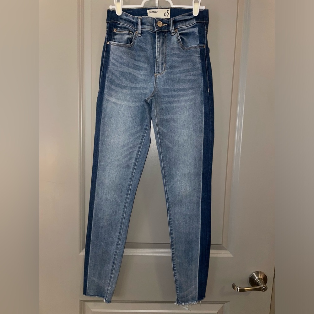 Two-tone blue jean